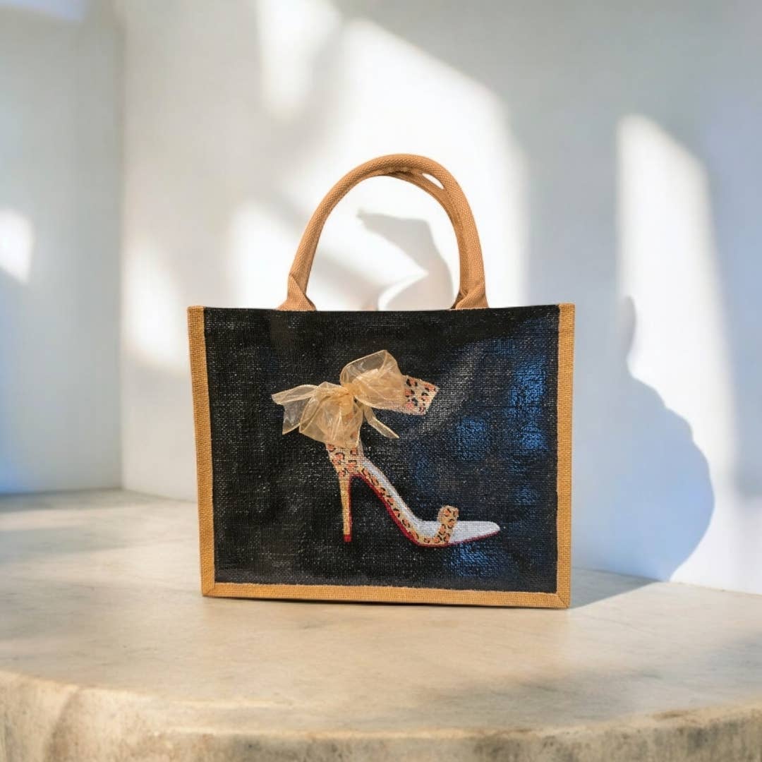 Dana's Uncommon Glass - Wholesale Tote Bag - Women's - Hand-Painted Animal Print Stiletto Tote Bag4