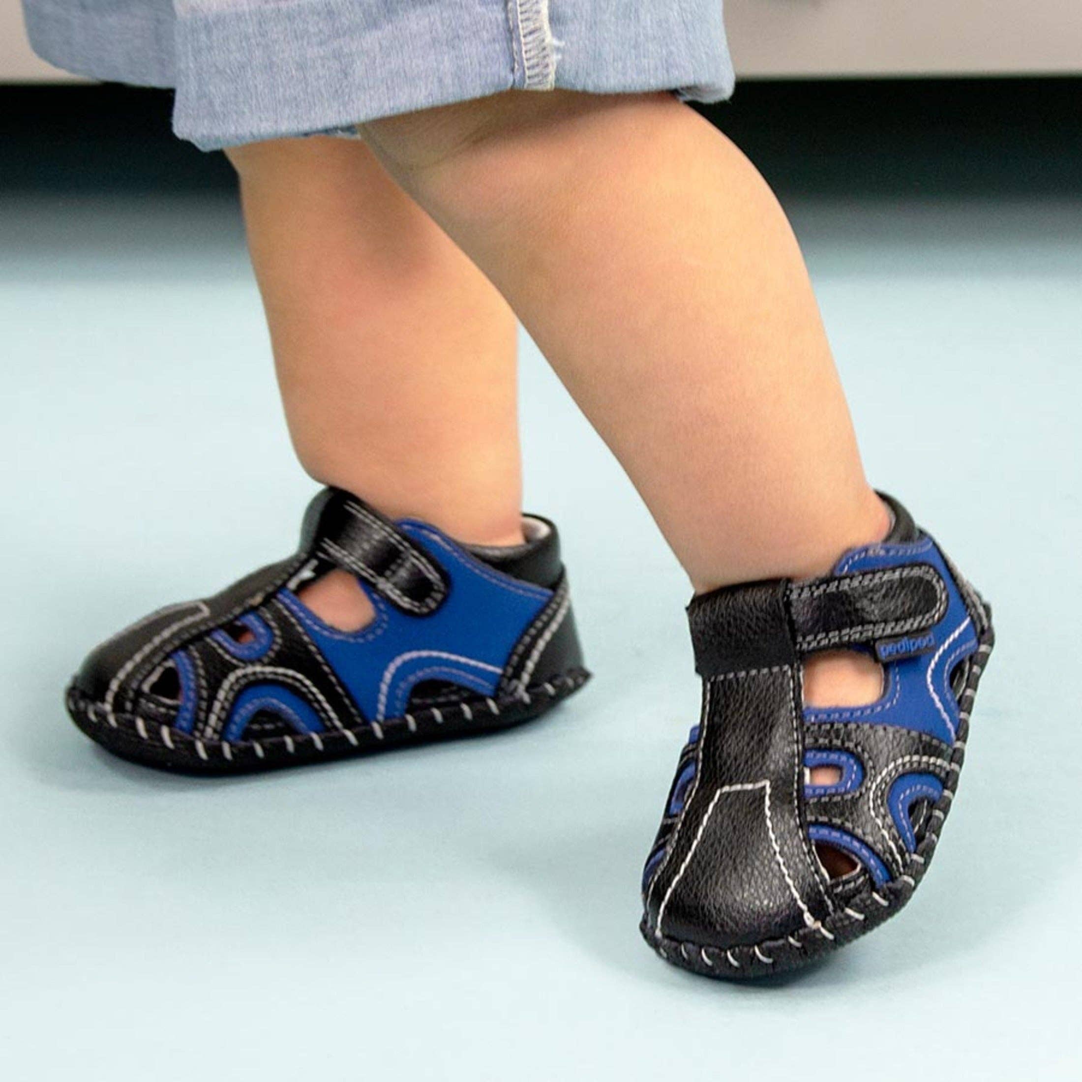 pediped footwear - Wholesale Sandals - Baby - Brody - Originals® | Black/King Blue5