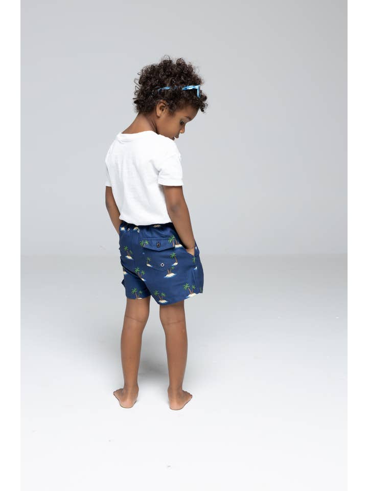 Buba & La - Vente Short de bain – enfant - Short de bain Little Island - Garçons3