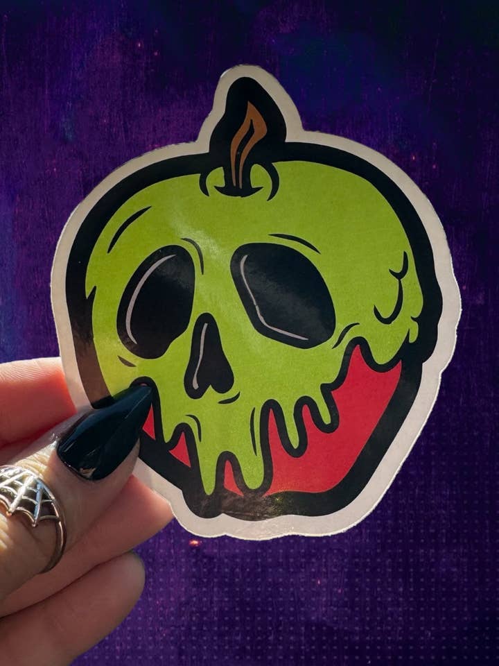 Poison Apple Sticker for wholesale by Zombie Lounge Bootique