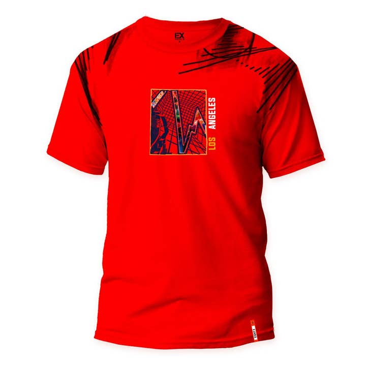 LA Boom 8X Street T-Shirt - Red for wholesale on Faire