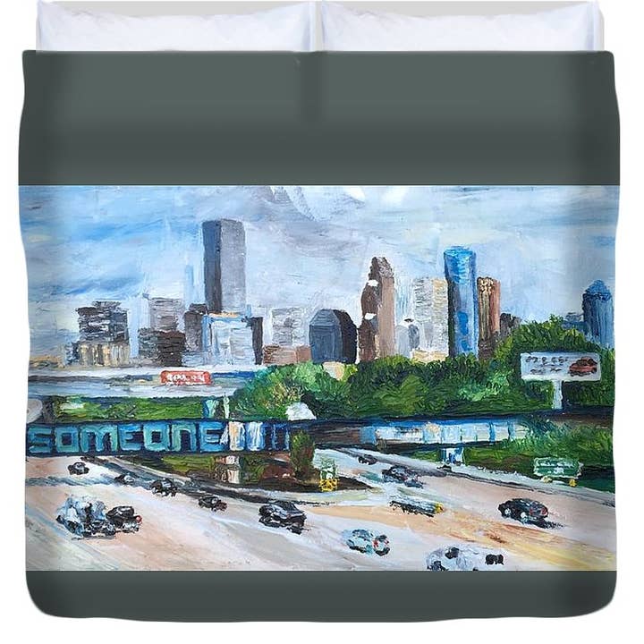 45 South, Houston, Texas - Duvet Cover for wholesale by Lauren Luna Ltd Co.
