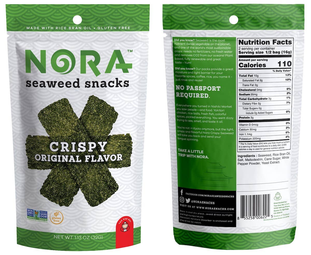 Oasis Snacks - Wholesale Chips - NORA Premium Seaweed Snacks0