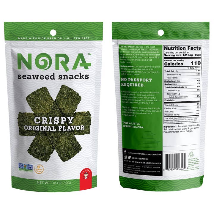Oasis Snacks - Wholesale Chips - NORA Premium Seaweed Snacks0