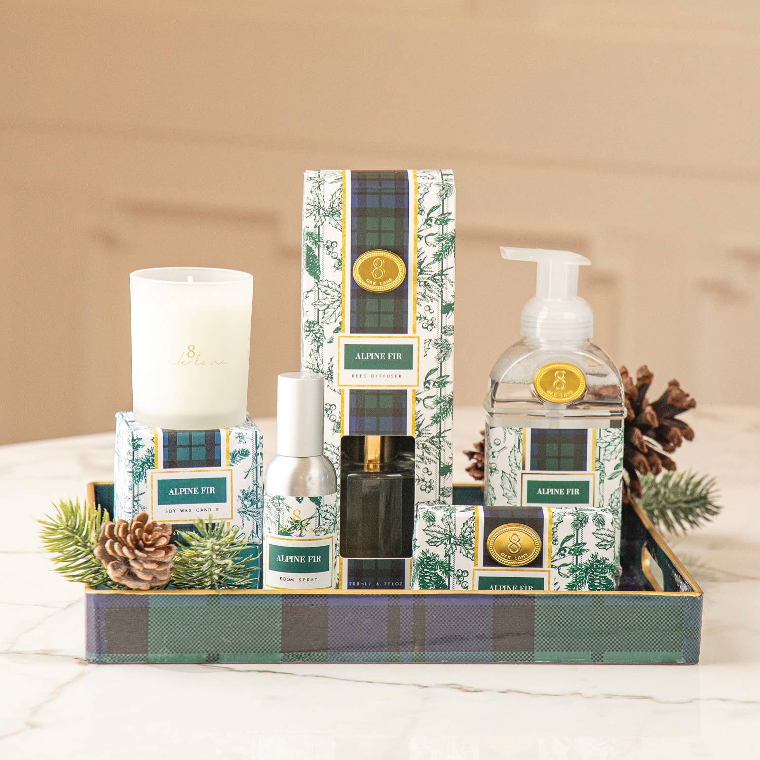 8 Oak Lane - Wholesale Jar/Filled Candle - Alpine Fir 5.6oz Soy Wax Candle3