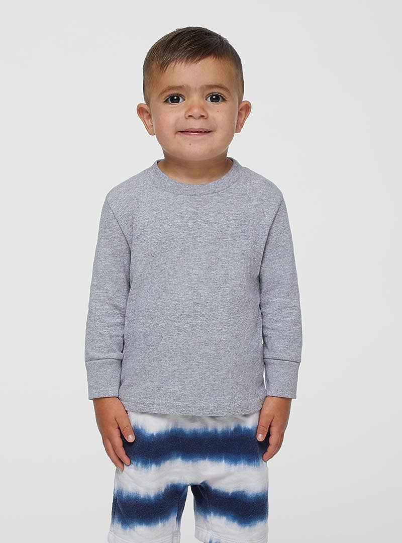 Total Apparel - Wholesale T-Shirt - Kids - Rabbit Skins Toddler Long-Sleeve Blank T-Shirt | 331115