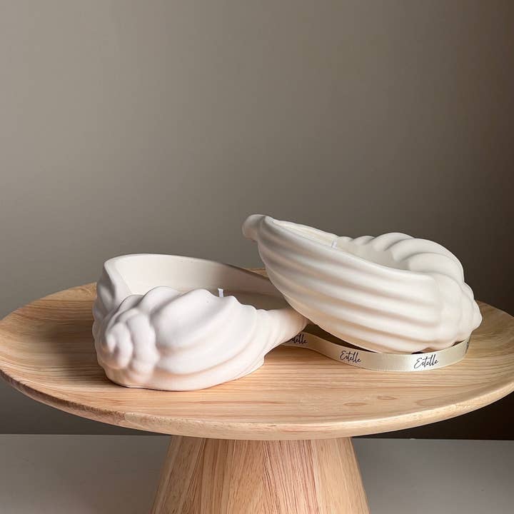 Estelle Studio - Wholesale Jar/filled candle - Conch Shell Container Soy Wax Candle1