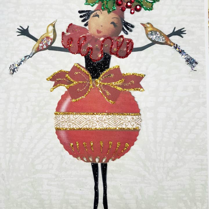 Erica DiPaolo Designs - Wholesale Christmas Card - Christmas Cutie Card, Holiday Doll Card, Kid Card