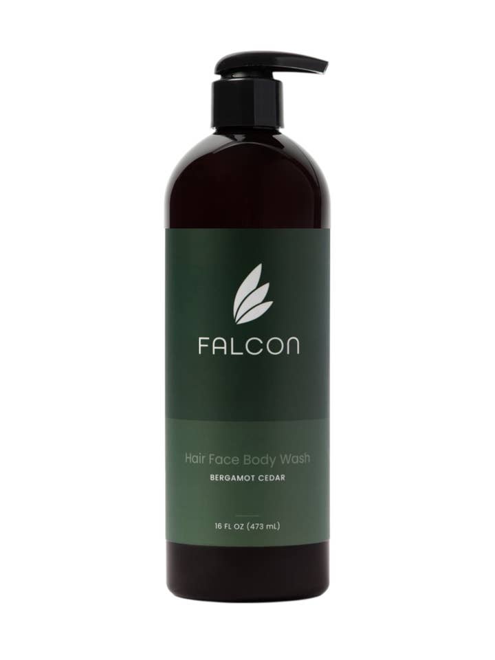 Cedar Bergamot Hair Face Body Wash for wholesale by Falcon