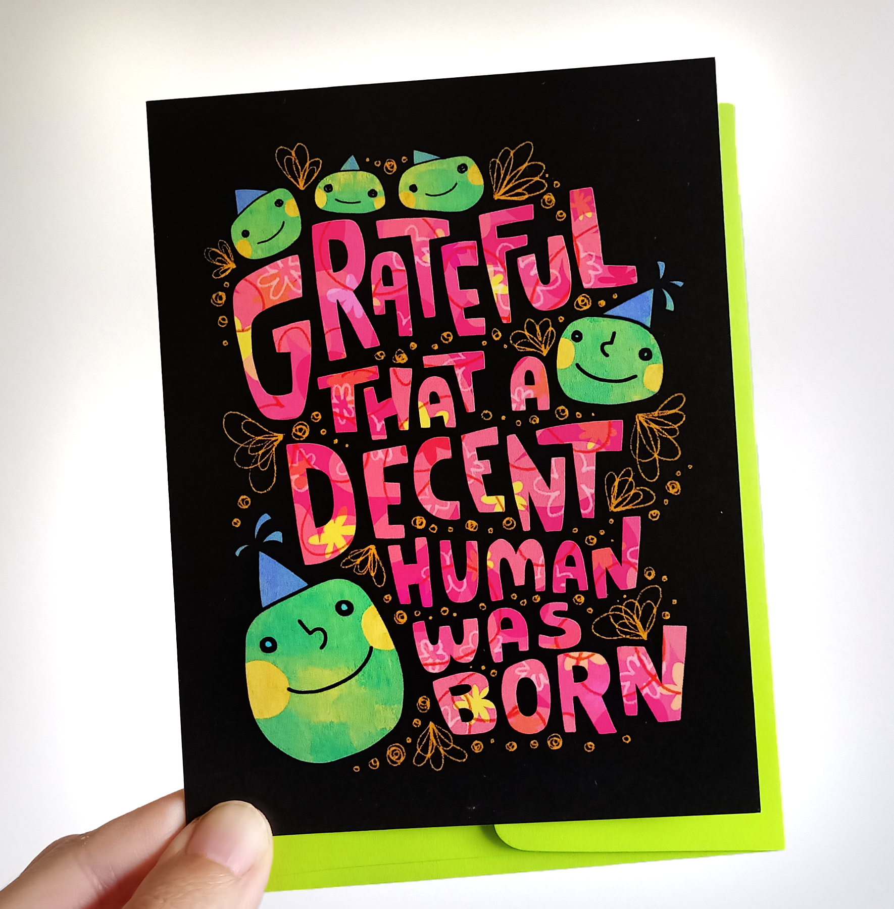 Chika Ando Illustration - Wholesale Birthday Card - Birthday Greeting Card - Decent Human1