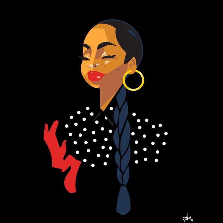 Sade Print {schwarz} für den Großhandel von Quincy Ray