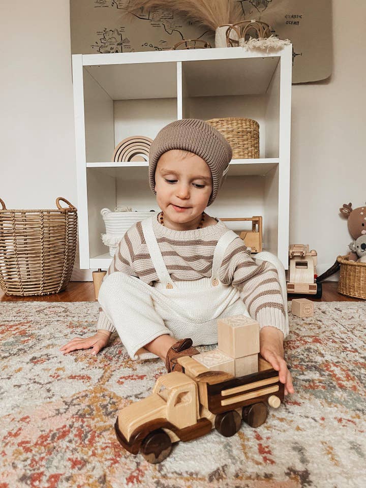 Yooushi - Wholesale Overalls - Baby - Cloud Cream Knit Suspender Pants4