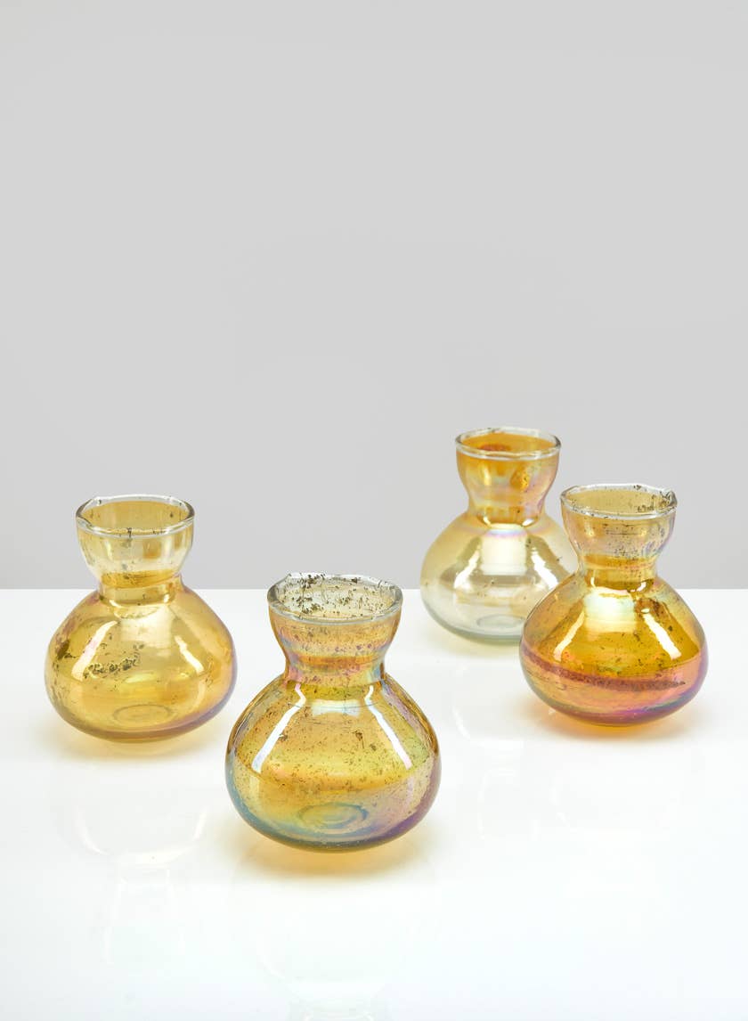 Jamali Garden - Wholesale Vase - Toulouse Amber Vintage Bud Vase