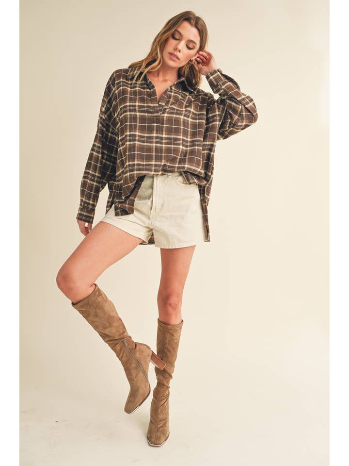AEMI + CO - Wholesale Button Down Shirt - Women's - 8208CN Tamra Shirt48