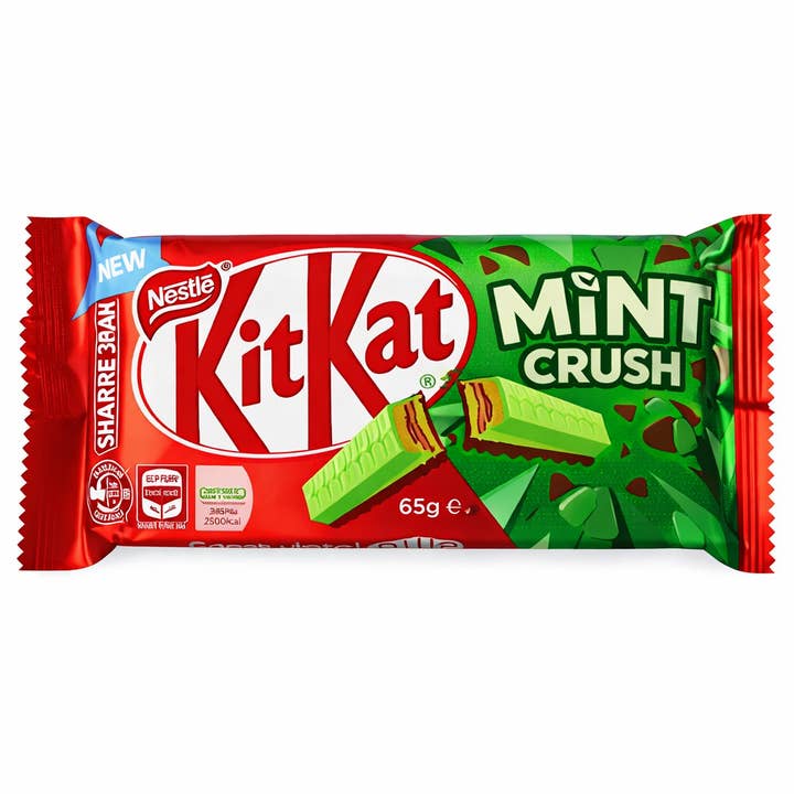 Kit Kat Mint Crush (65g) (Australia) Display Box of 24 for wholesale by Pops Distro Inc