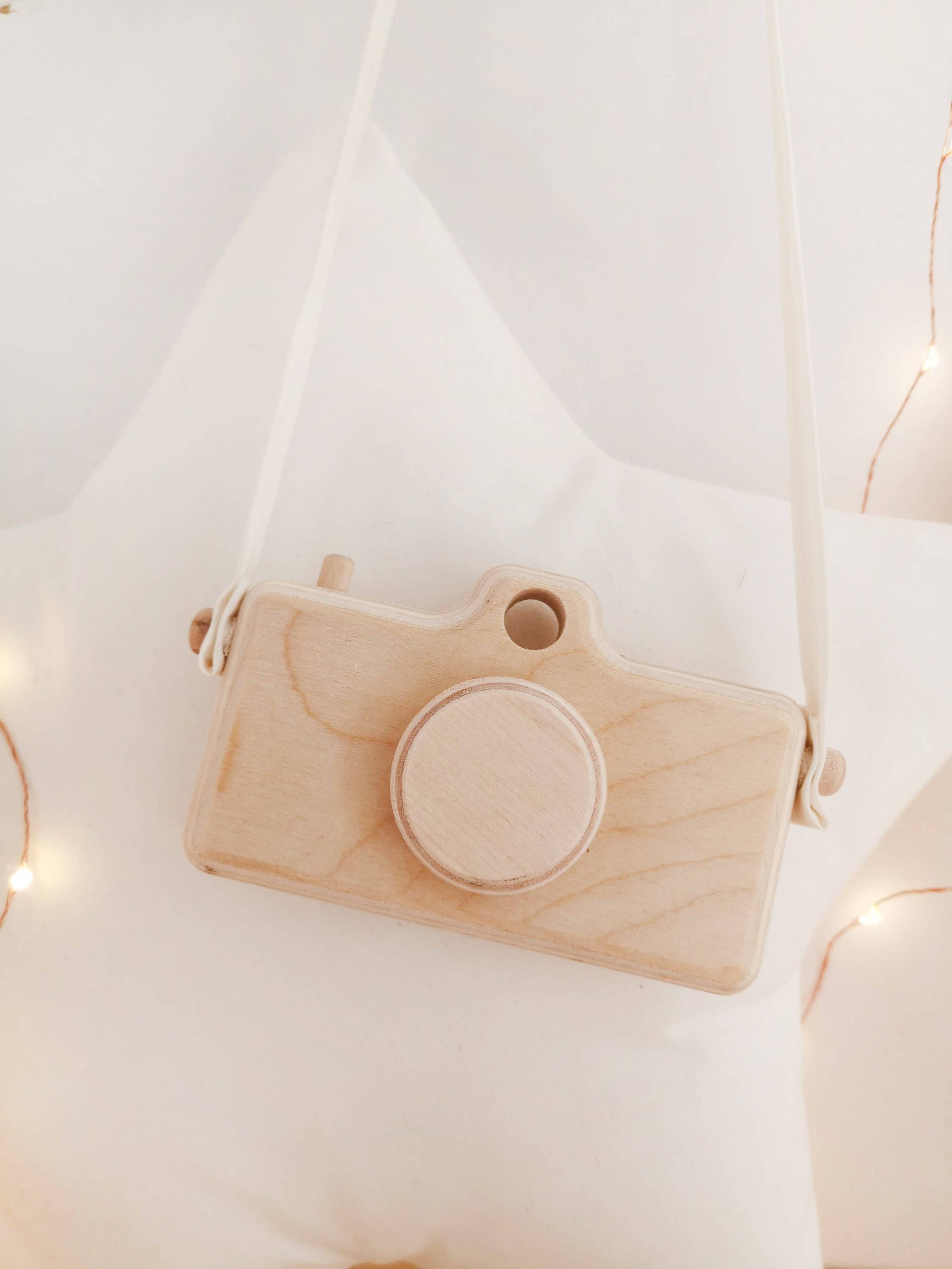 The Butter Flying - Wholesale Wood Toy - Kids - Handmade Wooden Camera Toy for Toddlers 8