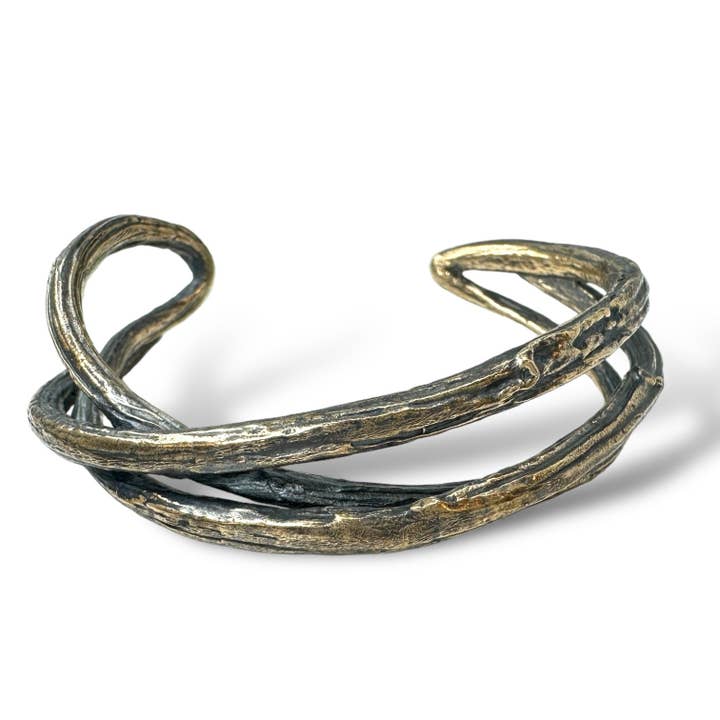 Warm Peony Medium Branch Cuff for wholesale by Merzatta