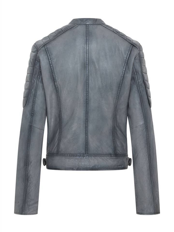 Infinity Leather (Upperclass Fashions Ltd) – wholesale Leather jacket – Women′s – Womens Retro Quilted Leather Biker Jacket - Horten