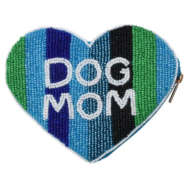 Dog Mom Heart Essential Pouch for wholesale by Bamboo Trading Company