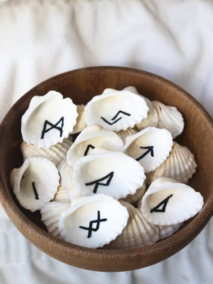 Shell Runes for wholesale by Mz. Jones’ Curio, Inc.