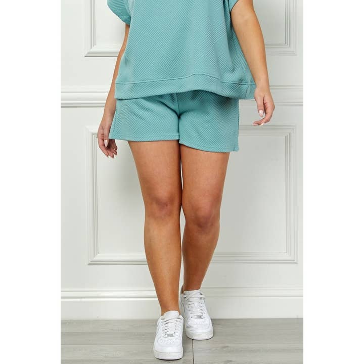 Short en tissu éponge à motifs de grande taille pour la vente par Veveret