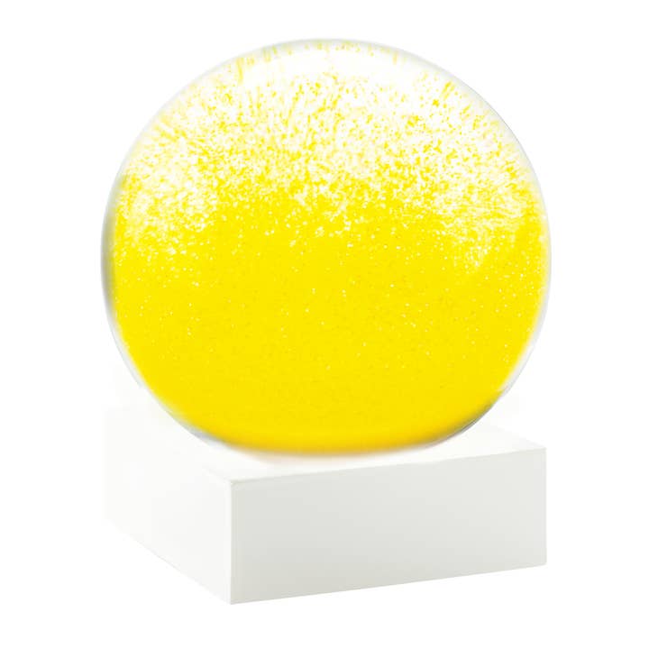 Serenity Sphere Yellow Snow Globe for wholesale by CoolSnowGlobes
