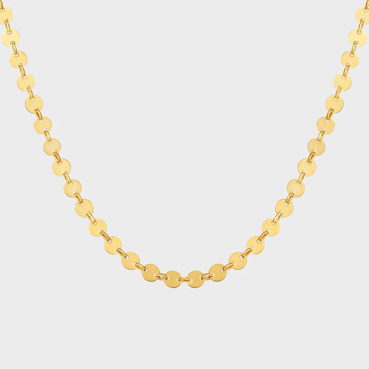 Collier ras du cou à petites chaînes en forme de disque Mutli pour la vente par Thesis of Alexandria