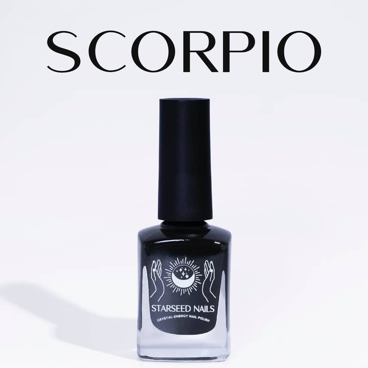 Vernis à ongles Scorpio 1 douzaine de vernis à ongles infusé de cristaux pour la vente par Starseed Nails