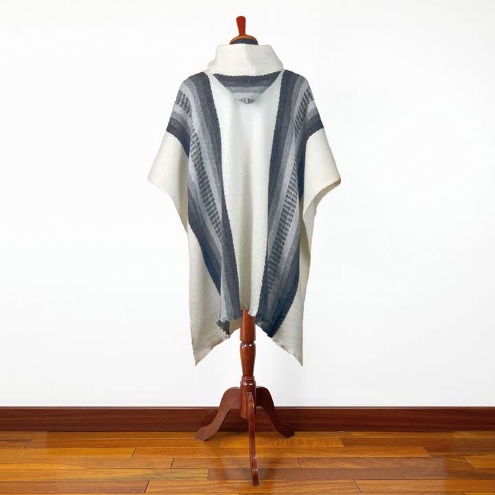 ECUALAMA - Wholesale Poncho - Uniseks - Llama wol uniseks Zuid-Amerikaanse handgeweven poncho10