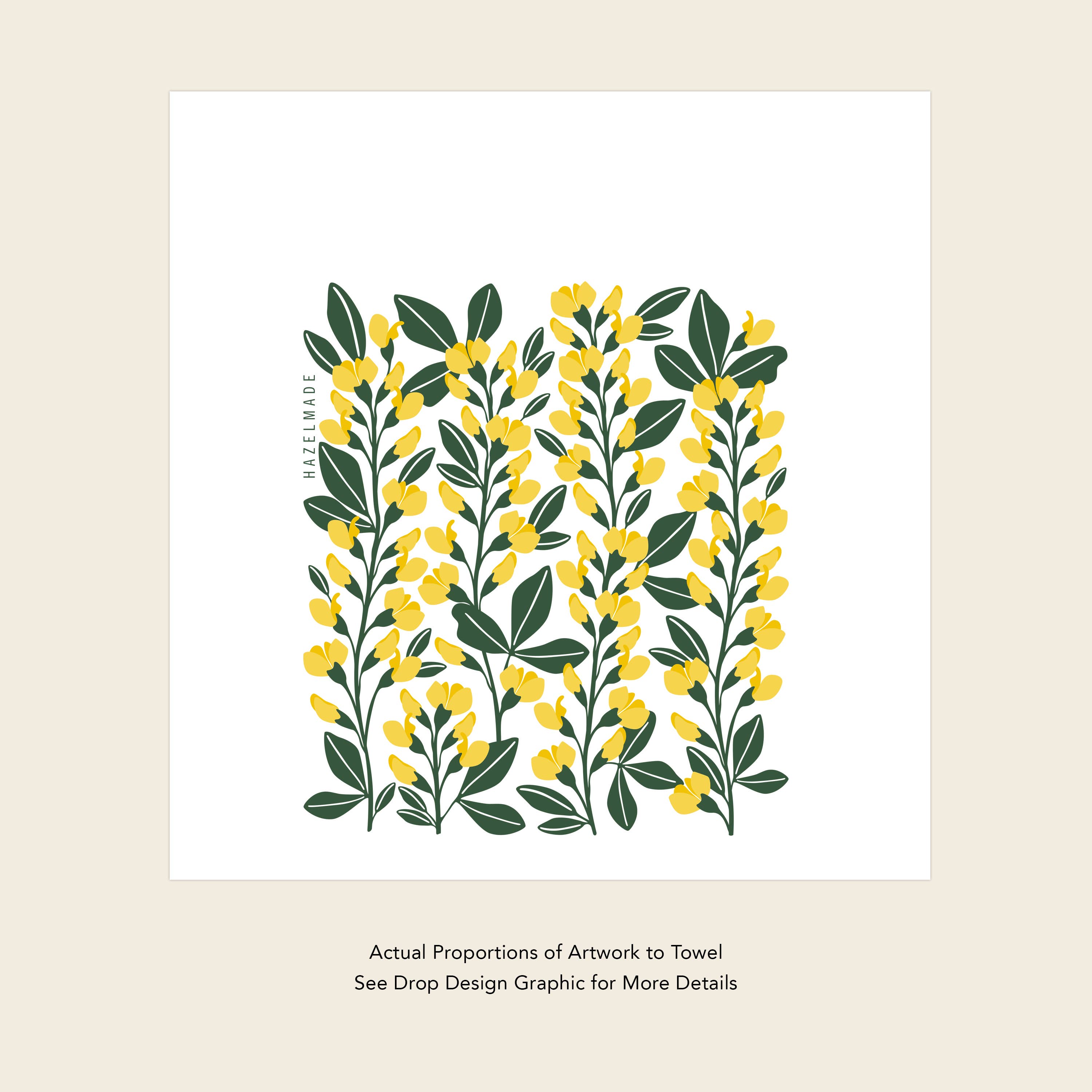 HAZELMADE® Tea Towels + Gifts - Wholesale Tea Towel - Yellow Flowers Tea Towel | Kitchen Decor7