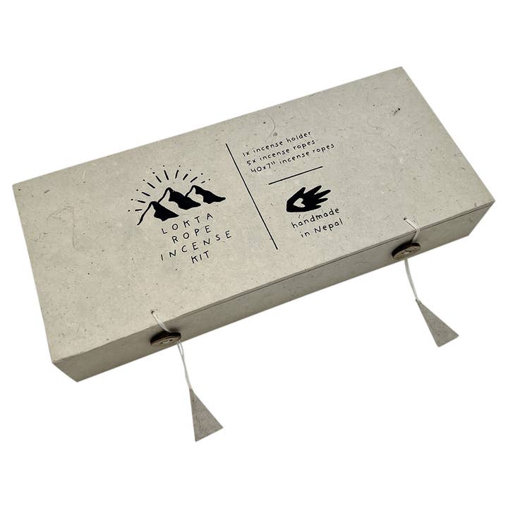 SLATE + SALT – wholesale Incense – Lokta Rope Incense Box Set