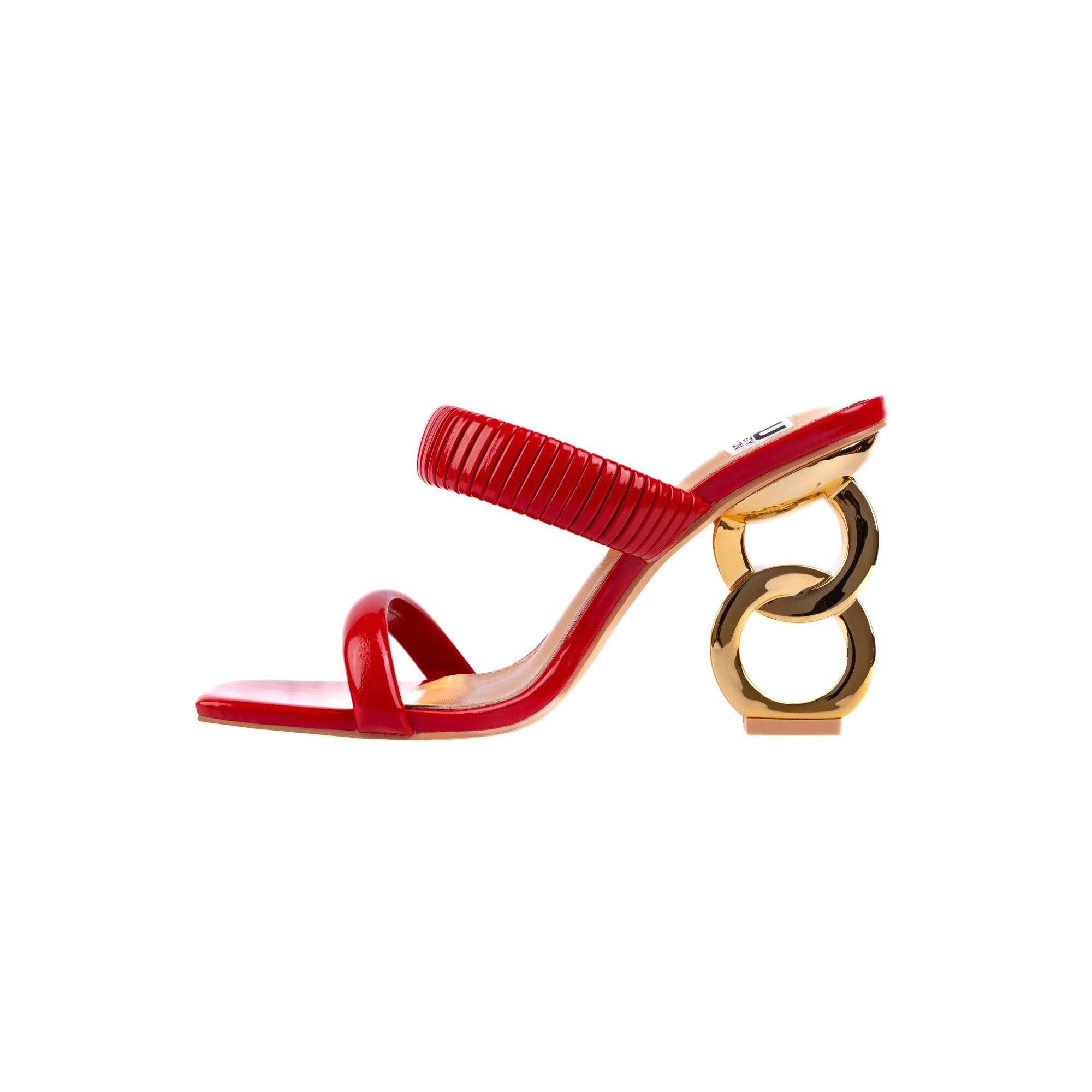 LADY COUTURE – Engroshandel Højhælede sko - Dame – Ninety Union RADDLE metalhæl plisseret tobåndsglide21