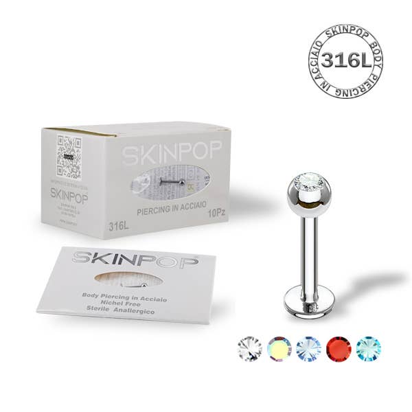 SKINPOP - Venta al por mayor Joyería - Hombre - Piercings labret estériles para primera aplicación5
