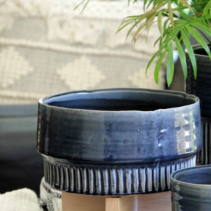 Jewel Martini Bowl, Nordic Blue for wholesale by Pacific Home & Garden