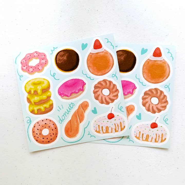 Aria Studio Crafts - Wholesale Sticker - Donuts Sticker Sheet0