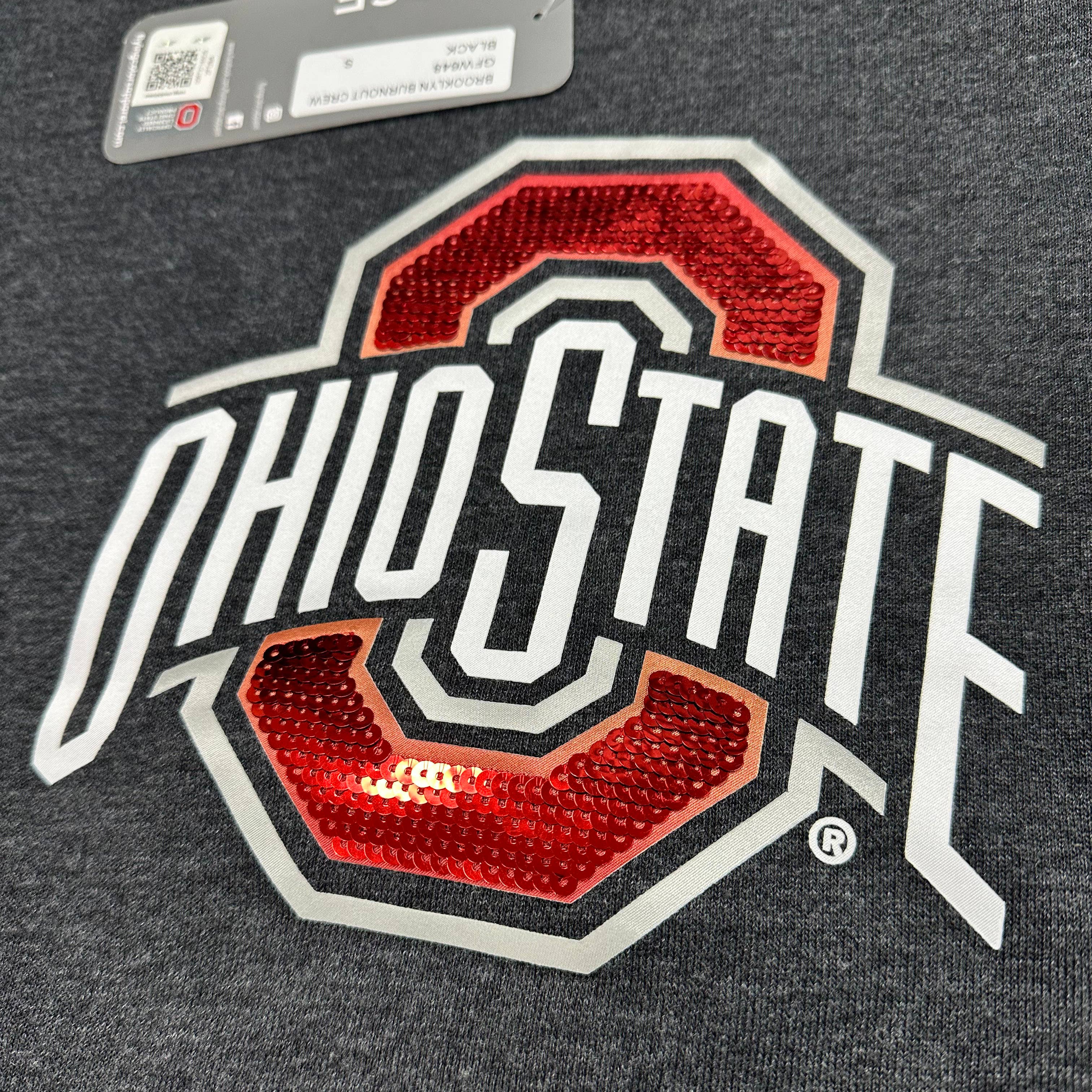 Flying Colors Apparel - Wholesale Sweatshirt - Women's - Ohio State Buckeyes Sequin Brooklyn Pullover4