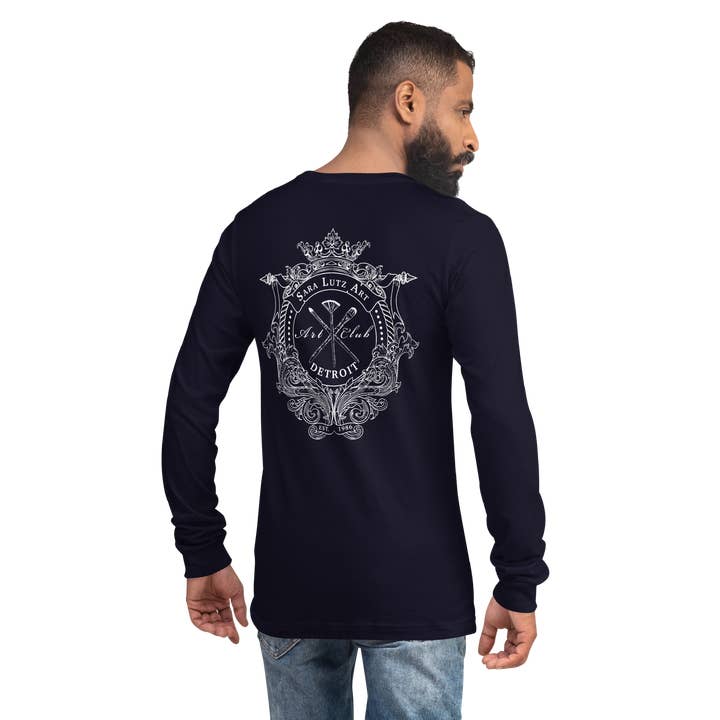 Sara Lutz Art - Wholesale Screen Printed T-Shirt - Unisex - Art Club Crest Long Sleeve Tee9