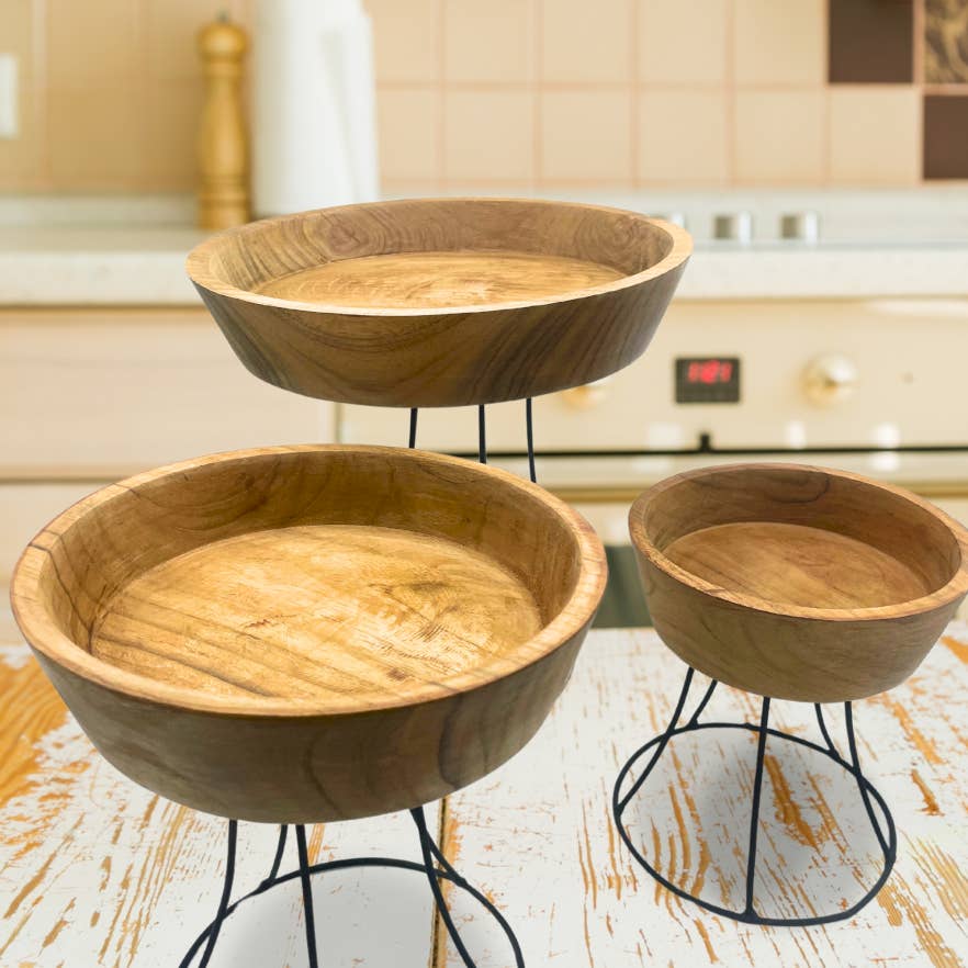 AW Artisan - Wholesale Retailer Display - Home & Living - Raised wooden bowls0