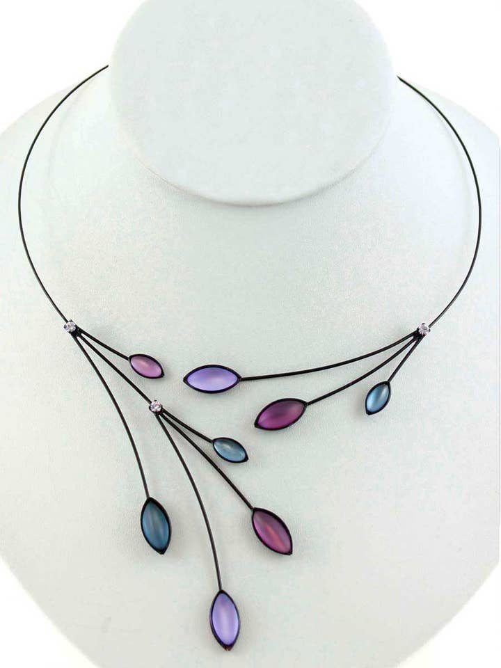 Elowen - Iris Violeta (290B-FV) para venta al por mayor de Kristina Collection