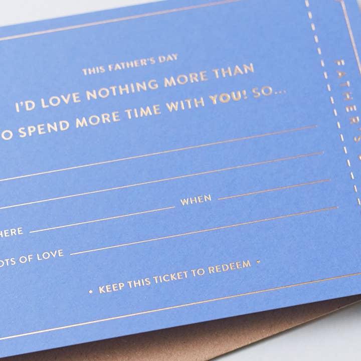Another Loop - Wholesale Father's Day Card - Father’s Day Gift Voucher | Blank Ticket | Card For Dad5