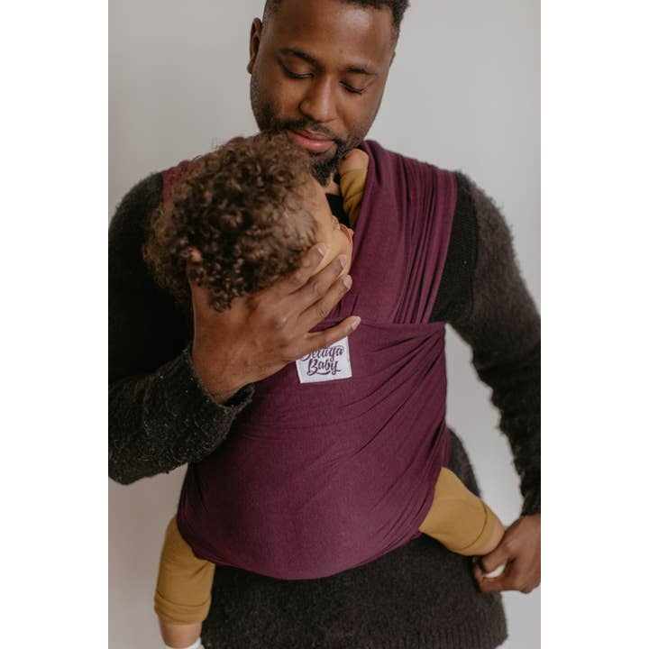Beluga Baby - Venta al por mayor Fular portabebé - La Ophelia - Wrap de Beluga de Vino