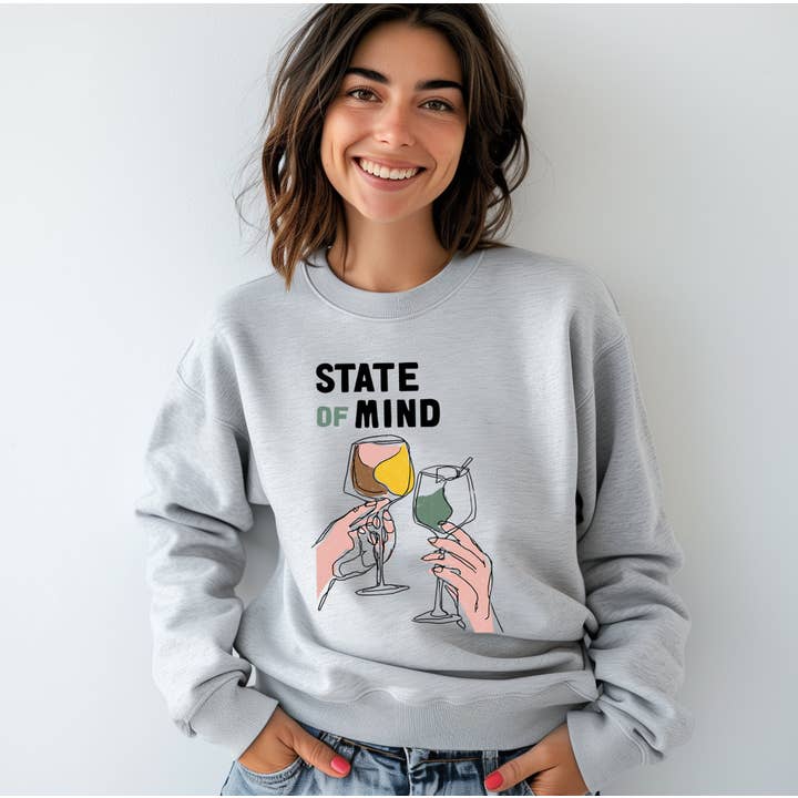 CHANDAIL EVERYDAY « Cheers » – Crewneck confort classique for wholesale by State of Mind Brand