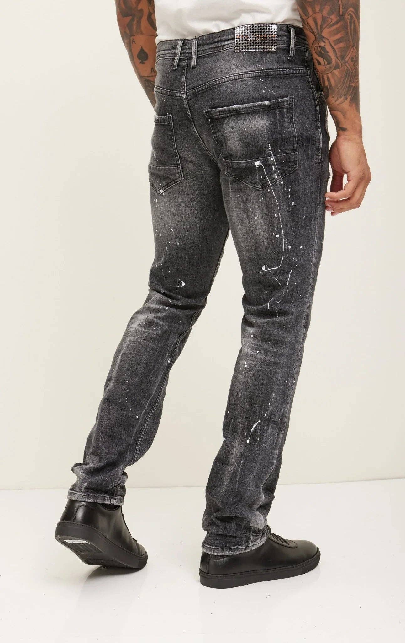 SCHWARZ Drip Denim Jeans für Herren - Schwarz für den Großhandel auf Faire5