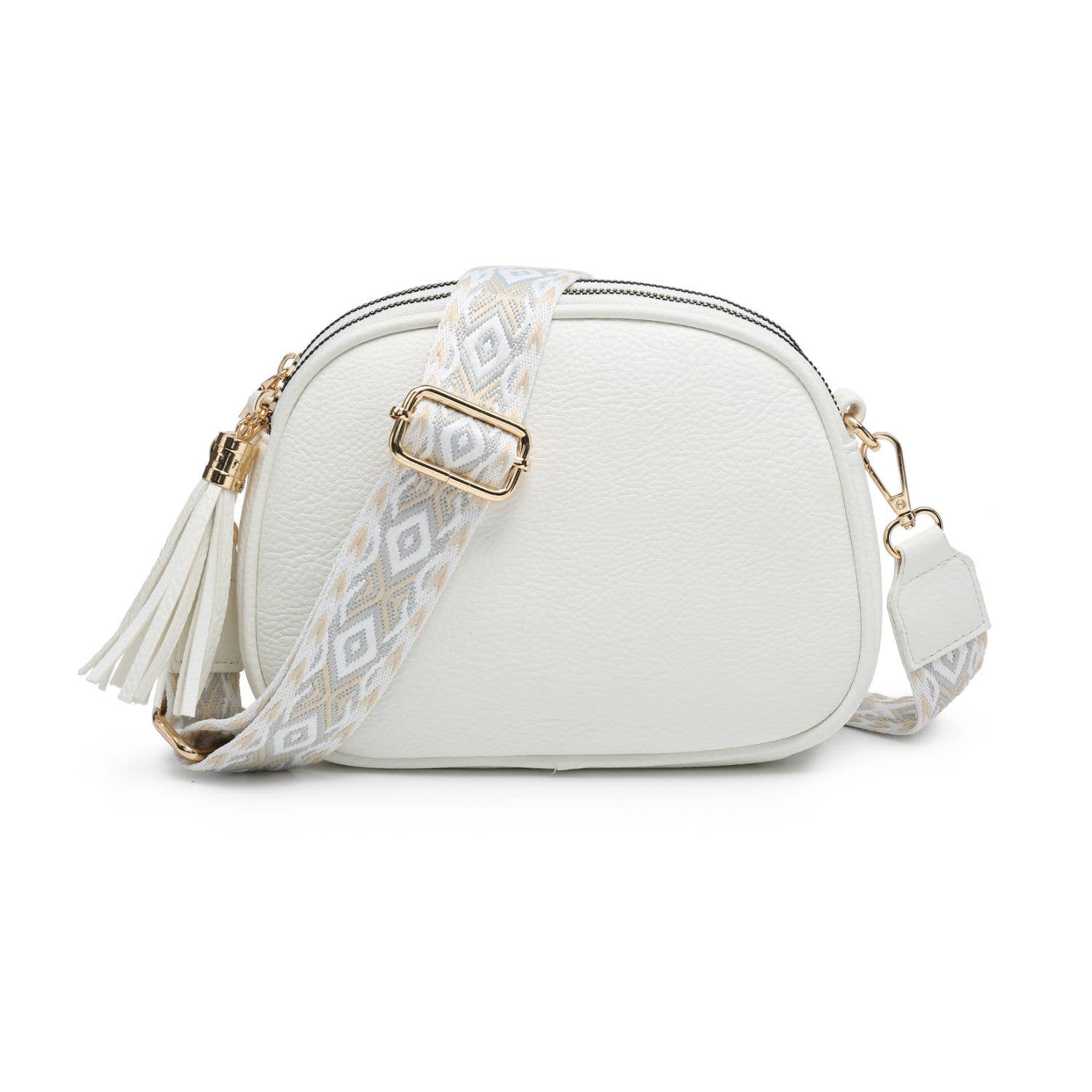 Papaya Fashion Ltd – wholesale Crossbody bag – Women's – B23007 Cross Body Handbag with three zip top sections9