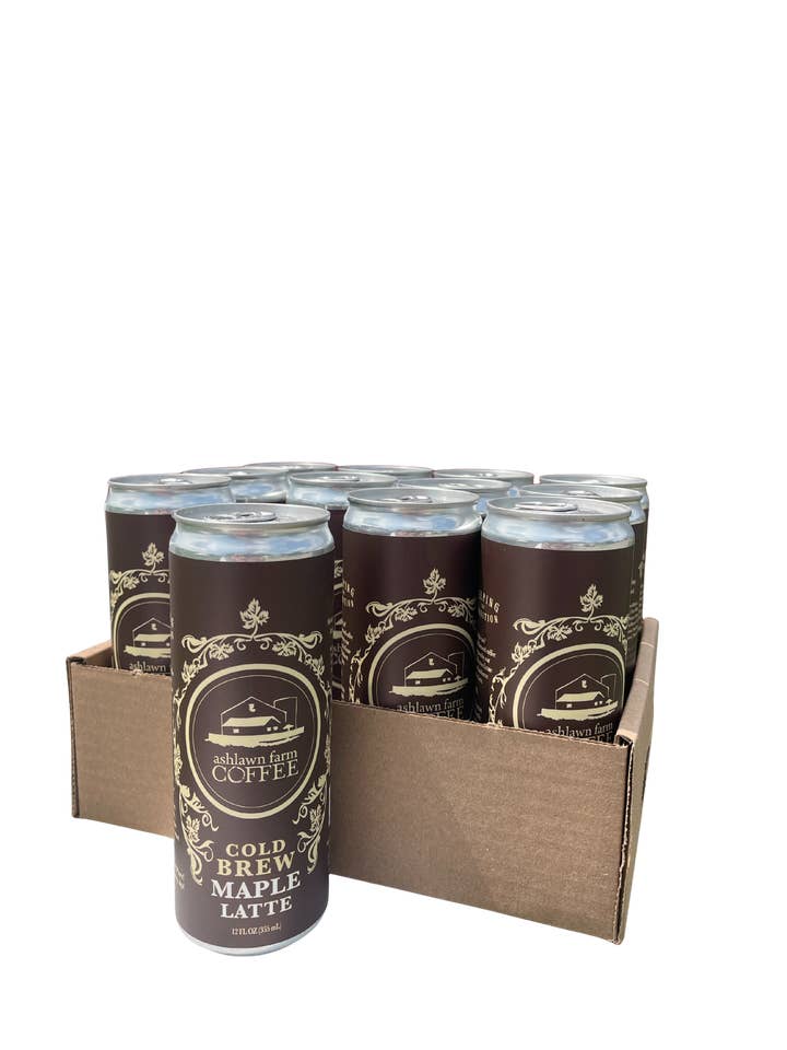 Cold Brew Maple Latte for wholesale by Ashlawn Farm Coffee