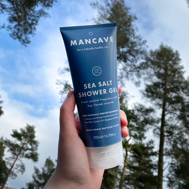 ManCave – wholesale Body wash/shower gel – Sea Salt Shower Gel 200ml, Mens Shower Gel, Fathers Day Gift