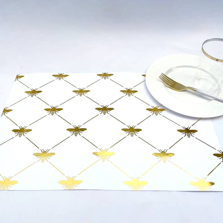 Nappe en feuille de diamant - Abeille pour la vente par Altoonastore