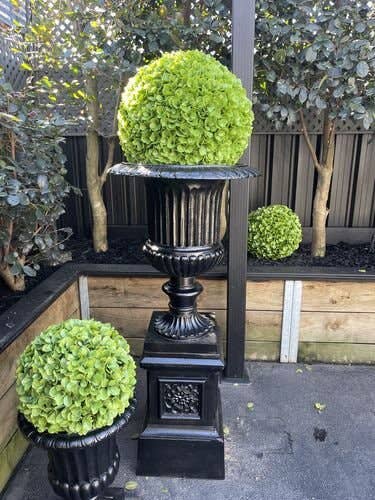 Designer Plants - Wholesale Artificial Plant - Artificial Rose Clover Topiary Ball 17" UV Resistant Set of 24