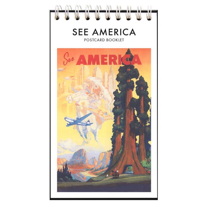 SEE AMERICA Postcard Booklet for wholesale by Found Image Press
