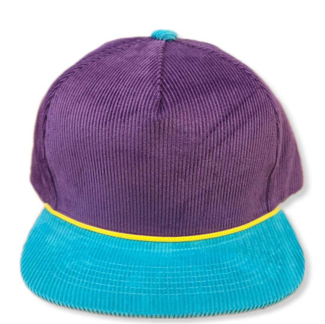 ThatsRad - Wholesale Flat Brim Cap - Unisex - Two Tone Corduroy Rope Snapback Hat 21